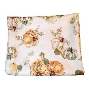 Thanksgiving Fall Pumpkin Autumn Harvest Tablecloth Beautiful Fabric 58" x 47"